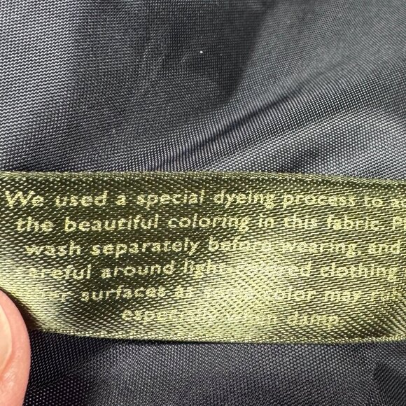 Eddie Bauer Women’s Medium Black Water Repellent Trench Coat Button Front - Picture 4 of 16